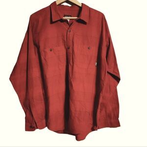 Patagonia Organic Pima Cotton Windowpane Plaid Shirt  Men’s XL